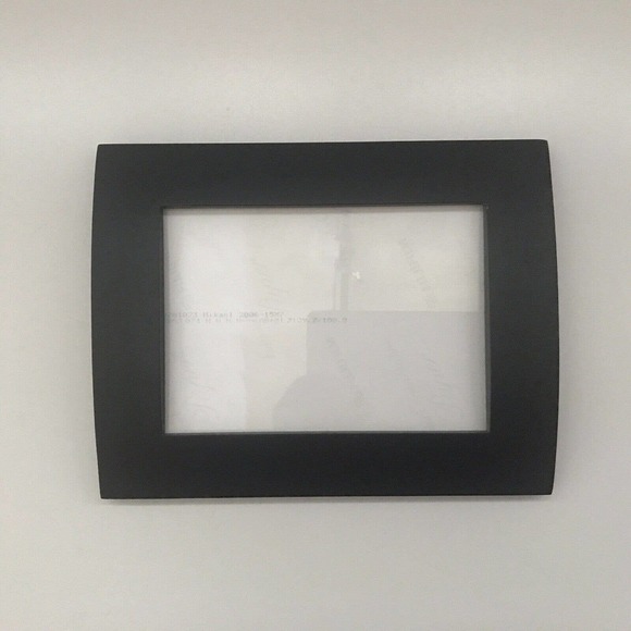 Unbranded Picture Frame Black Wood Convex 4X6.5 Photo Pre-Owned - Picture 1 of 7